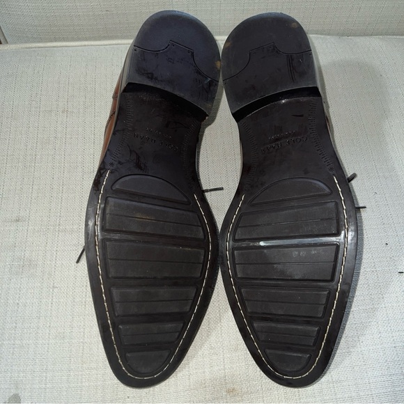 Cole Haan Lenox Hill Men’s 9M Split Toe Oxford Tan Leather Dress Shoes C11629 - Picture 9 of 11